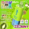 Fizzy Max III disposable vape with 60,000 puffs capacity, featuring a 6-in-1 multi-flavor switching system and smart LED display