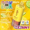 Fizzy Max III disposable vape with 60,000 puffs capacity, featuring a 6-in-1 multi-flavor switching system and smart LED display