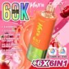 Fizzy Max III disposable vape with 60,000 puffs capacity, featuring a 6-in-1 multi-flavor switching system and smart LED display