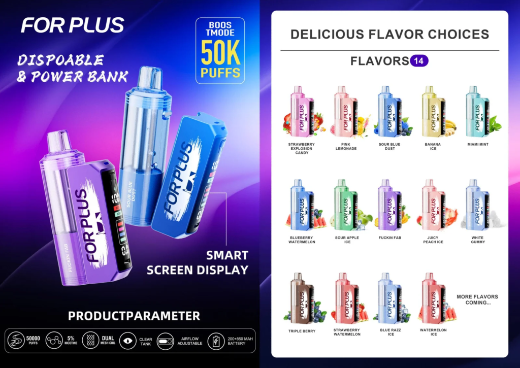 FOR-PLUS Switch Pro 50000 Puffs Disposable Vape Wholesale China Factory