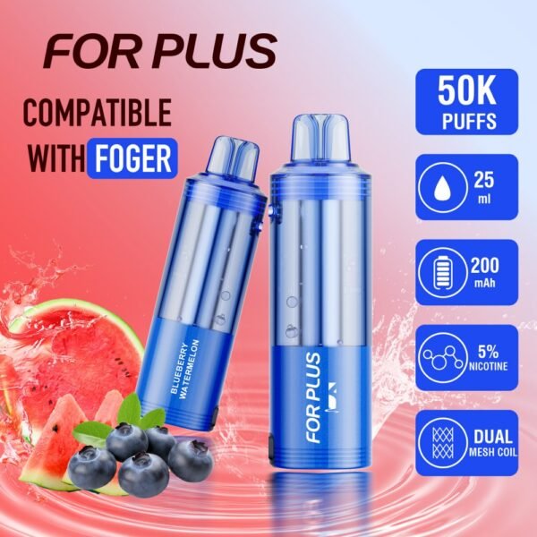 FOR-PLUS Switch Pro 50k puffs flavor pod cartridge with advanced mesh coil for consistent vapor and rich taste