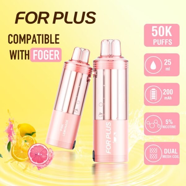 FOR-PLUS Switch Pro 50k puffs flavor pod cartridge with advanced mesh coil for consistent vapor and rich taste