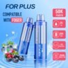 FOR-PLUS Switch Pro 50k puffs flavor pod cartridge with advanced mesh coil for consistent vapor and rich taste