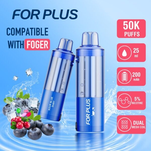FOR-PLUS Switch Pro 50k puffs flavor pod cartridge with advanced mesh coil for consistent vapor and rich taste