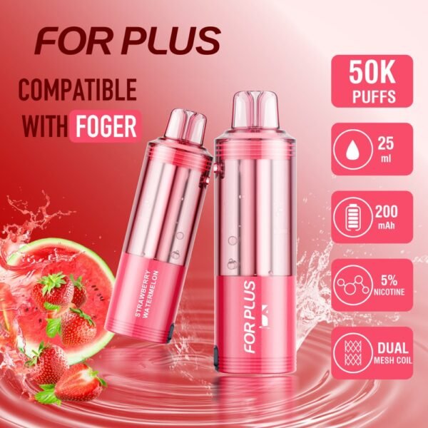FOR-PLUS Switch Pro 50k puffs flavor pod cartridge with advanced mesh coil for consistent vapor and rich taste