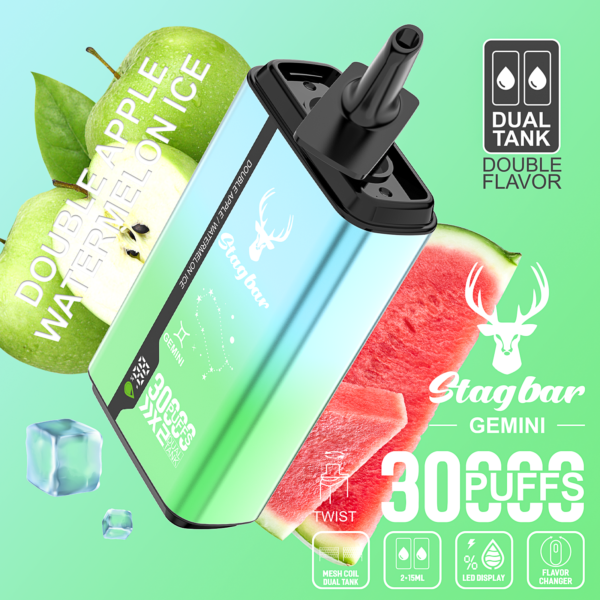 Stag Bar Gemini 30000 30K Puffs Dual-Flavor Disposable Vape