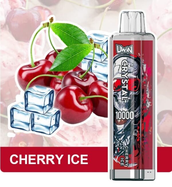 Uwin Crystal 10k Puffs rechargeable disposable vape with high-quality mesh coil for pure flavor and long-lasting performance