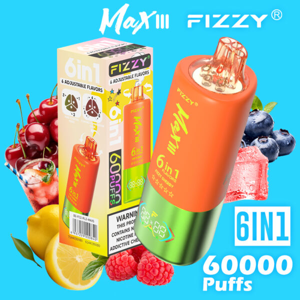 Fizzy Max III 6-in-1 60000 Puffs Disposable Vape