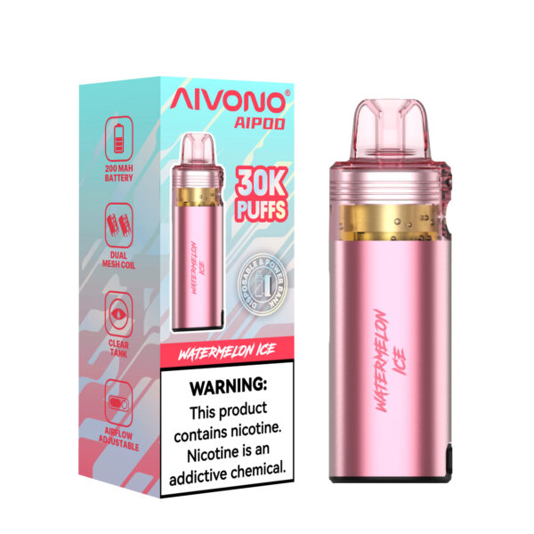 AIVONO 30000 Puffs Refillable Vape Pod - Clear Tank Edition