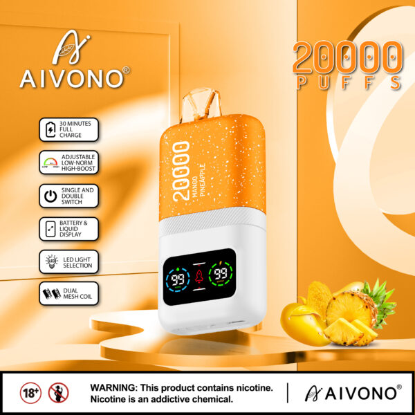 AIVONO 20000 Puffs Dual-Network Rechargeable Disposable Vape (Glimvape)