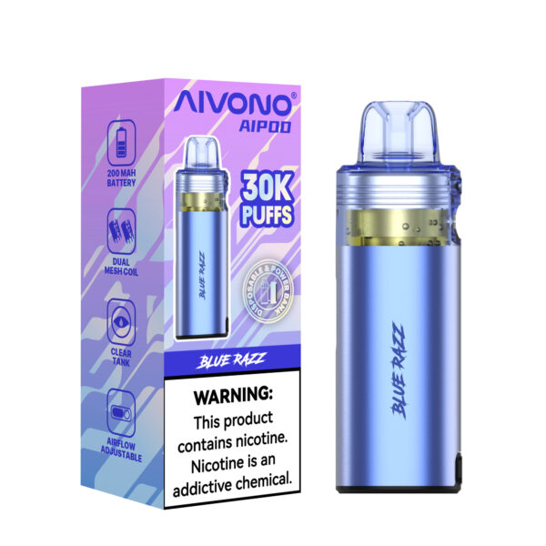 AIVONO 30000 Puffs Refillable Vape Pod - Clear Tank Edition