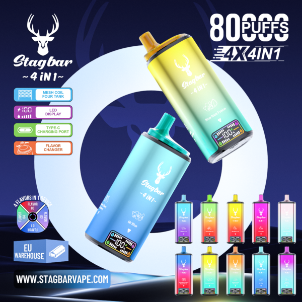 Stagbar 4IN1 80000 Puffs Disposable Vape