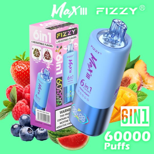 Fizzy Max III 6-in-1 60000 Puffs Disposable Vape