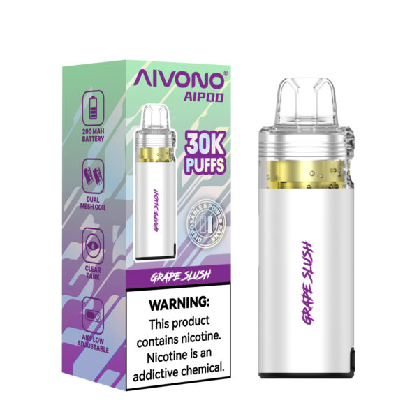 AIVONO 30000 Puffs Refillable Vape Pod - Clear Tank Edition