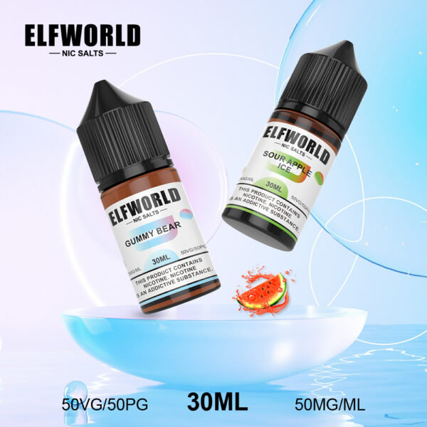 ELFWOFLD 30ml Nicotine E-Liquid (sweet-tangy flavor bottle)