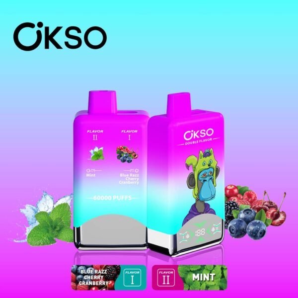Wholesale OKSO 60000 Puffs Double Flavor Disposable Vape - High Capacity 2-in-1 Switch Device