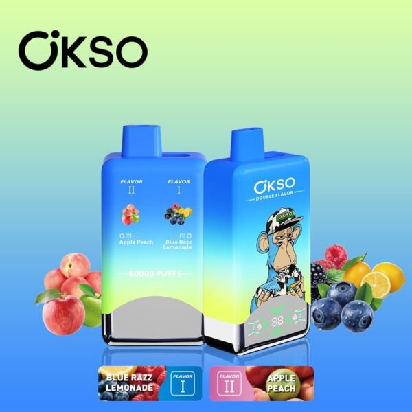 Wholesale OKSO 60000 Puffs Double Flavor Disposable Vape - High Capacity 2-in-1 Switch Device