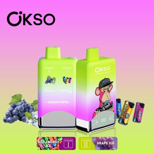 Wholesale OKSO 60000 Puffs Double Flavor Disposable Vape - High Capacity 2-in-1 Switch Device