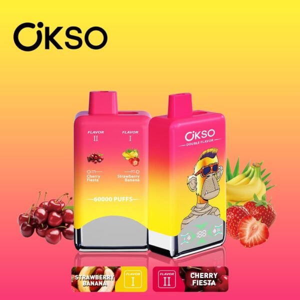 Wholesale OKSO 60000 Puffs Double Flavor Disposable Vape - High Capacity 2-in-1 Switch Device