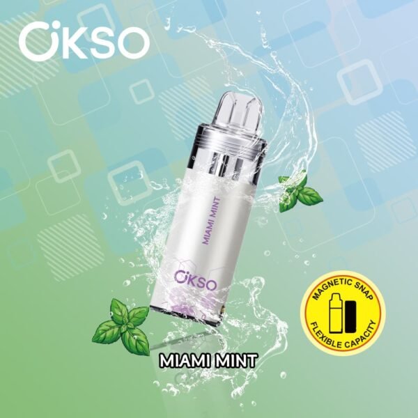 OKSO Switch replacement pod with 50,000 puffs capacity, featuring high-quality mesh coil for consistent flavor and smooth vapor.