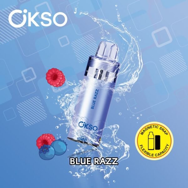 OKSO Switch replacement pod with 50,000 puffs capacity, featuring high-quality mesh coil for consistent flavor and smooth vapor.