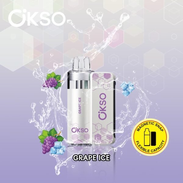 OKSO Switch Kit disposable vape featuring 50,000 puffs capacity and innovative flavor-switching design with smart LED screen