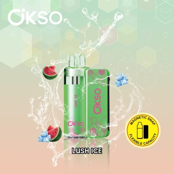 OKSO Switch Kit disposable vape featuring 50,000 puffs capacity and innovative flavor-switching design with smart LED screen