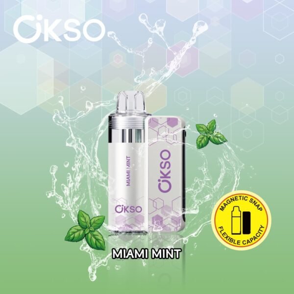 OKSO Switch Kit disposable vape featuring 50,000 puffs capacity and innovative flavor-switching design with smart LED screen
