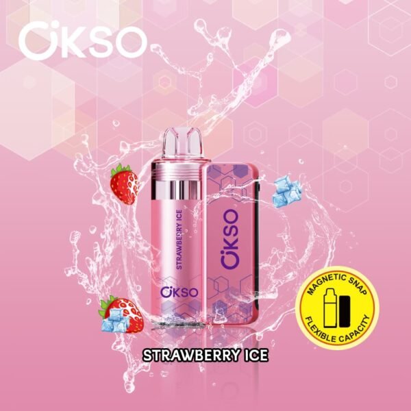 OKSO Switch Kit disposable vape featuring 50,000 puffs capacity and innovative flavor-switching design with smart LED screen