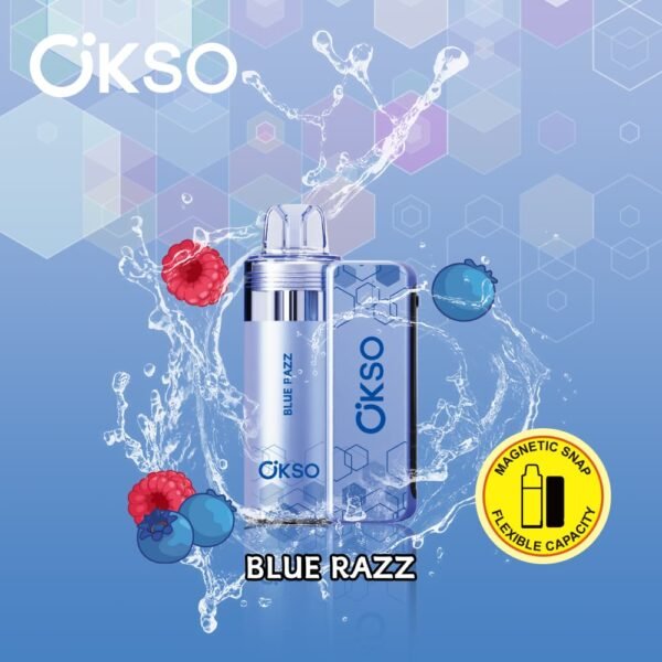 OKSO Switch Kit disposable vape featuring 50,000 puffs capacity and innovative flavor-switching design with smart LED screen
