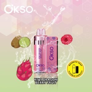 OKSO Switch kit-50000puffs-50k-puffs-glimvape-disposable-vape12 OKSO Switch Kit disposable vape featuring 50,000 puffs capacity and innovative flavor-switching design with smart LED screen