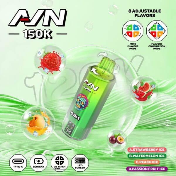 AIVONO AIM AVN 150K 150,000 Puffs 8-in-1 Flavor Vape