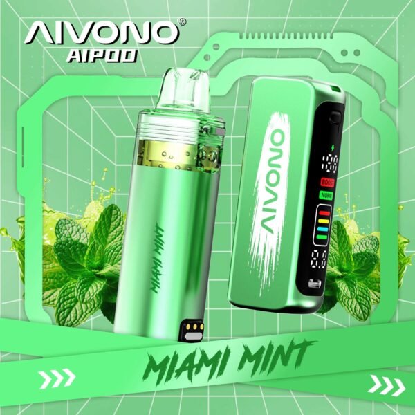 AIVONO AIPOO POD Kit rechargeable vape system with replaceable pod and sleek portable design.