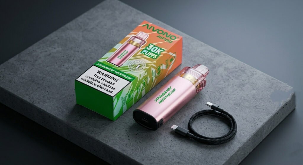 Safe charging setup for AIVONO AIPOO 30000 high-capacity vape