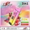 AIVONO FATBEAR 80K 3 in 1 Peach Blueberry Strawberry Sweet Mix Vape