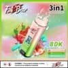 AIVONO FATBEAR 80K 3 in 1 Strawberry Watermelon Apple Flavor Vape Pod
