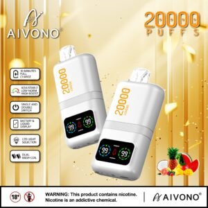 AIVONO MAGIC disposable vape featuring 20,000 puffs capacity, a unique magic-themed design, and a smart LED display
