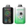 ELFWORLD PB45000 disposable vape with 45,000 puffs capacity, featuring a high-performance mesh coil and smart power display