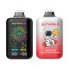 ELFWORLD PB45000 disposable vape with 45,000 puffs capacity, featuring a high-performance mesh coil and smart power display