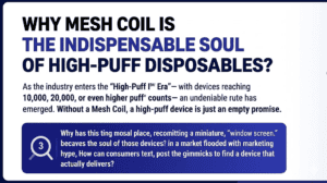 Why mesh coil matters for high puff disposable vapes guide GlimVape