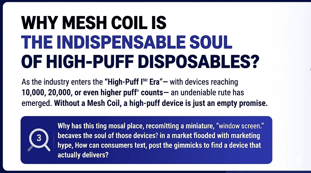 Why mesh coil matters for high puff disposable vapes guide GlimVape