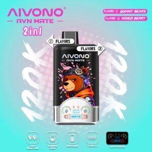 AIVONO-AVN-MATE-2in1-120000-Puffs-Disposable-Vape.10. Selection of premium flavors for AIVONO AVN MATE 12k Puffs, showcasing all available options for the 2-in-1 pod system