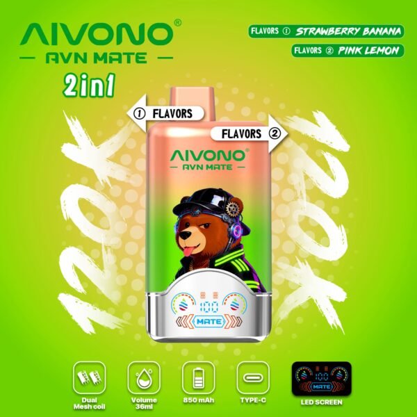 AIVONO 120K Puffs AVN Vape | Dual Pod System