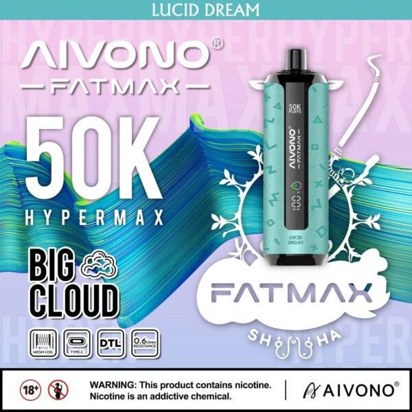AIVONO AIM FATMAX 50000 Puffs Lucid Dream flavor disposable vape