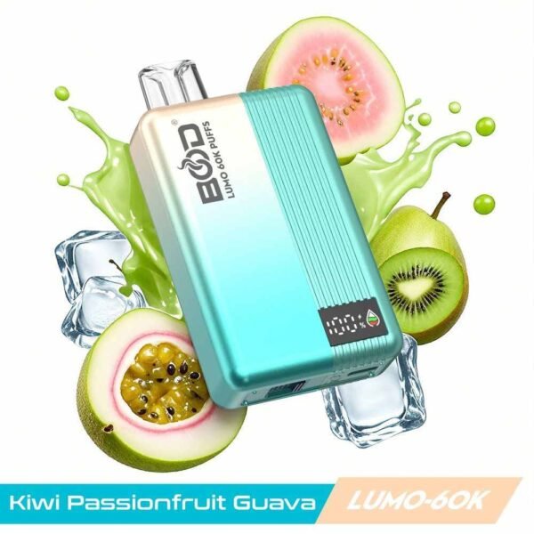 BOOD LUMO 60k Puffs Rechargeable Vape - Passion Fruit Guava