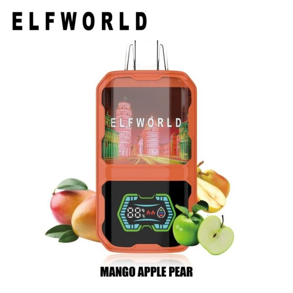 ELFWORLD AI22000 Puffs Mango Apple Pear flavor disposable vape 22K