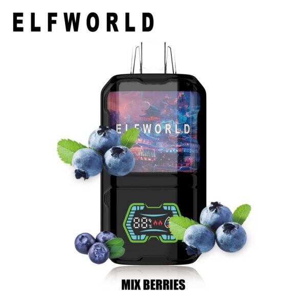 ELFWORLD AI22000 Puffs Mixed Berries flavor disposable vape pod