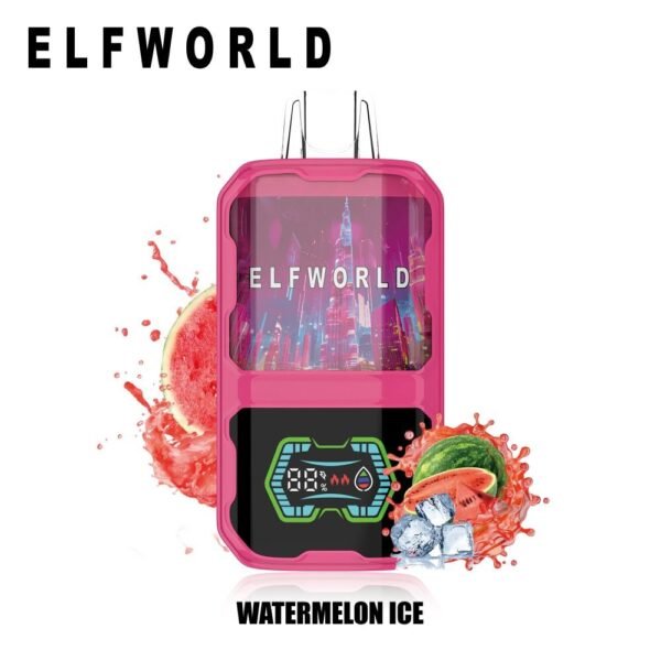 ELFWORLD AI22000 Puffs Watermelon Ice flavor disposable vape 22000 Puffs