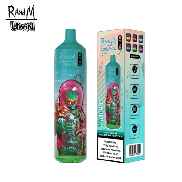 RandM Tornado Beat 35000 Puffs by Glimvape UWIN - Strawberry Raspberry