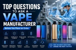 Top questions to ask a disposable vape manufacturer before placing an order